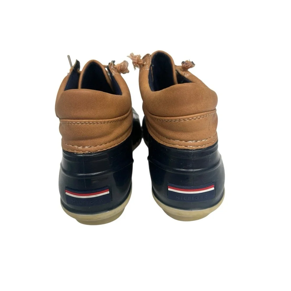 Tommy Hilfiger Womens‎ Ankle Duck Boots Size 9 Lace Up Rain Outdoors T Wheat